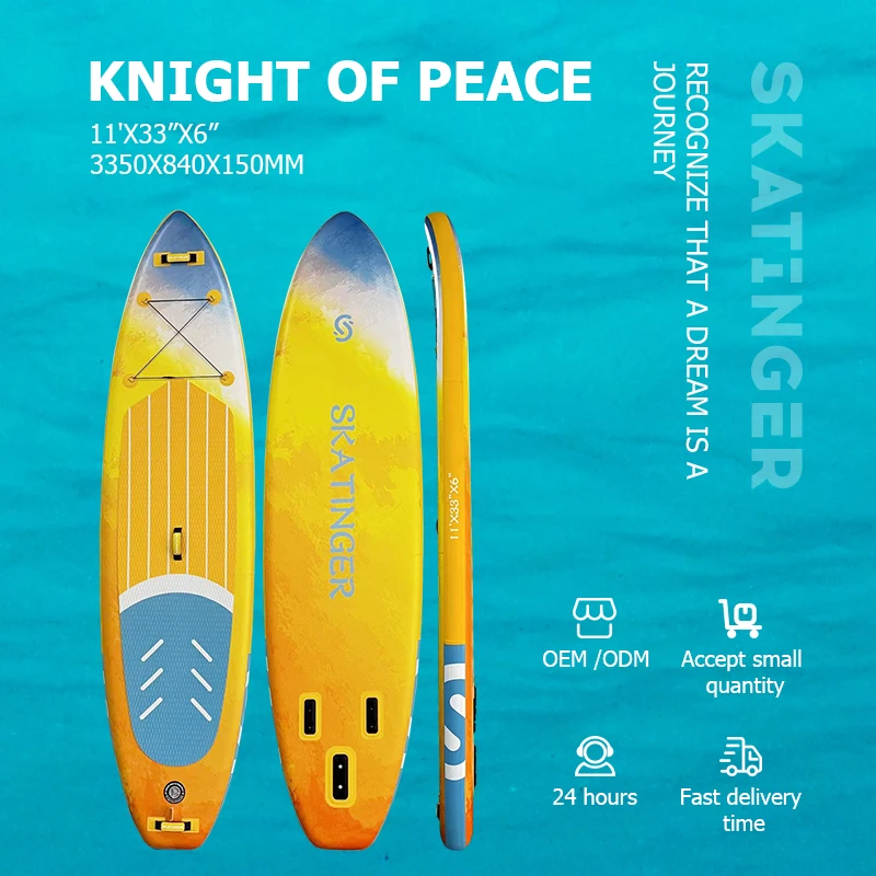 Skatinger Custom UV Printed Inflatable SUP Paddle Surfboard Ready Ship Stand-On Paddle Boards Drop Stitch Colorful Board