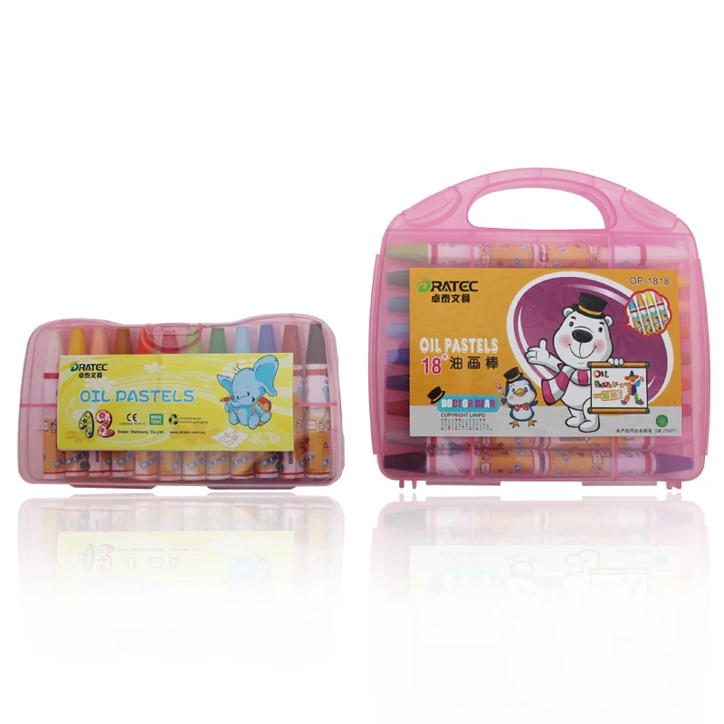 12/18 шт. OEM BRAND арт цветов Детские шелковистые моющиеся восковые мелки масляная пастель набор
