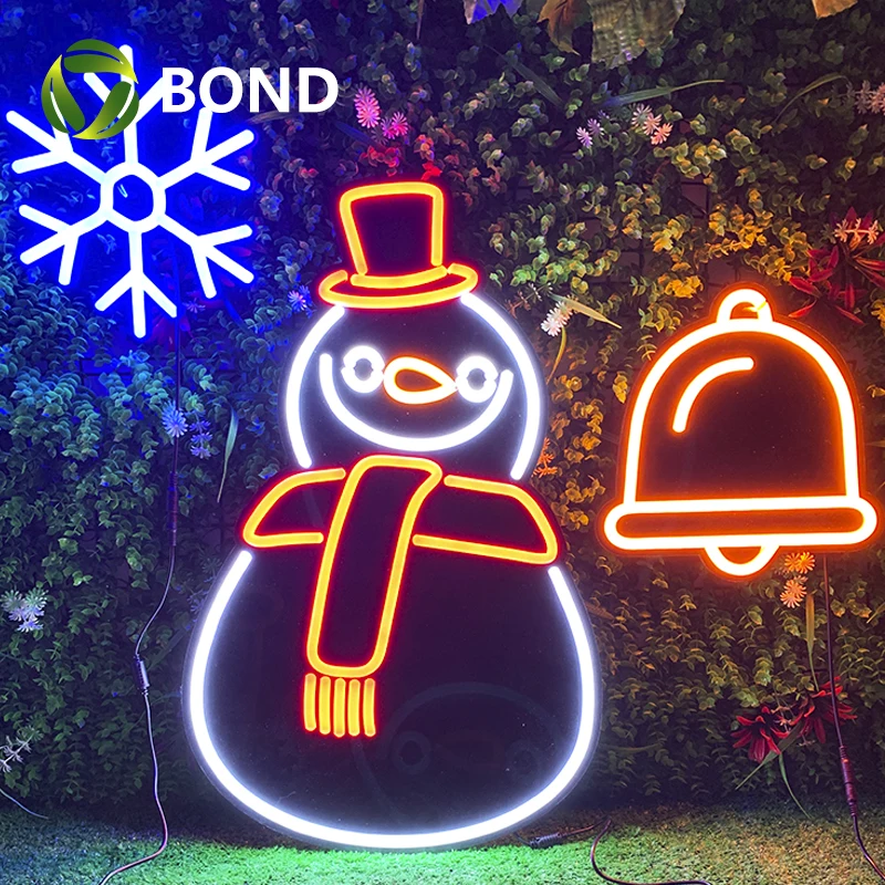 カスタムメイドオープンネオンサインChristmas 3D装飾記号文字led