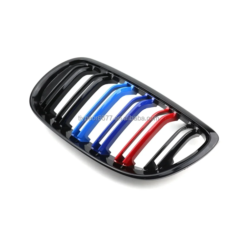 product tiypeor double slat abs front bumper grilles kidney grill for bmw e92 3 series e92 2006   2009-7