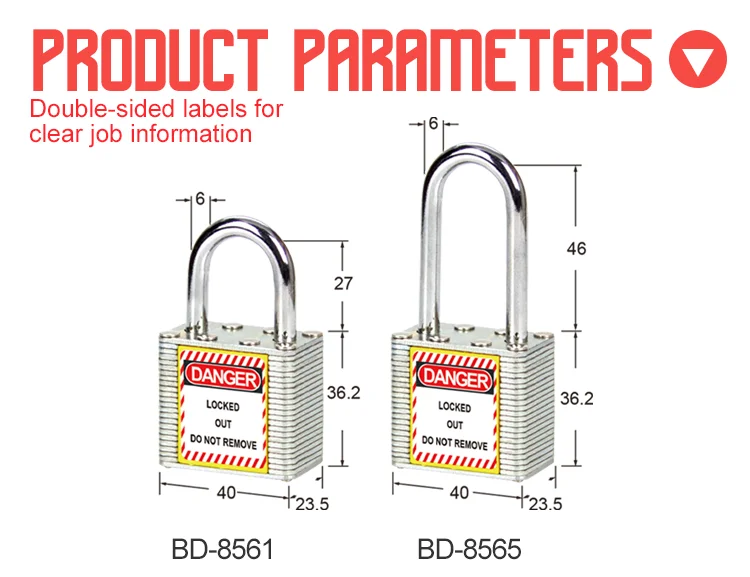Loto Lockout Tagout Laminated Steel Padlock For Security - Buy Steel ...