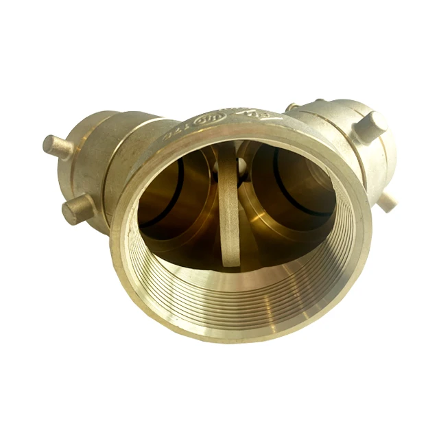 Leyon UL FM Fire Protection System Fire Sprinkler System Fire Fighting Pipes 300PSI  Brass Siamese Connections Clapper