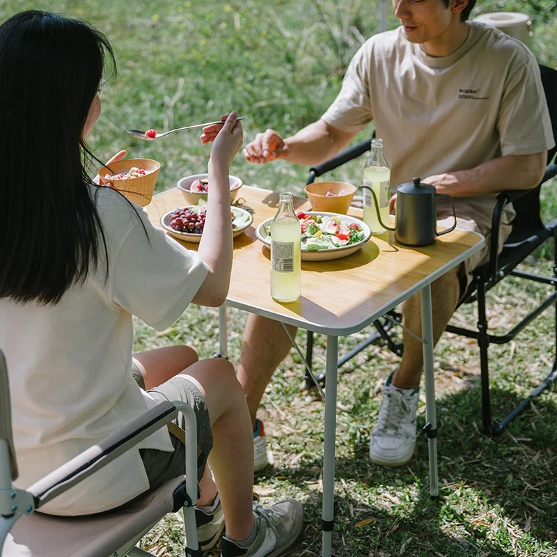 Naturehike taşınabilir açık hava kampı Ayarlanabilir yükseklik masası piknik barbekü basit kare masa