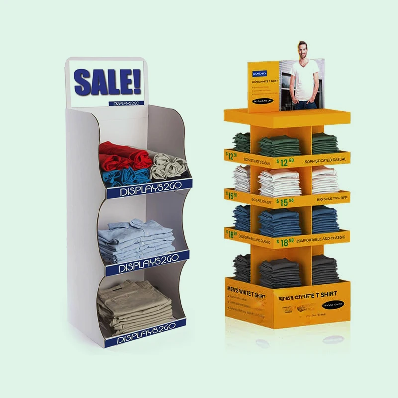 Custom Corrugated Shirt T Shirts Eco-Friendly Display