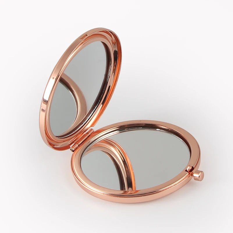 
Персонализированное компактное зеркало с бесплатной гравировкой логотипа металлическое карманное увеличительное зеркало 
