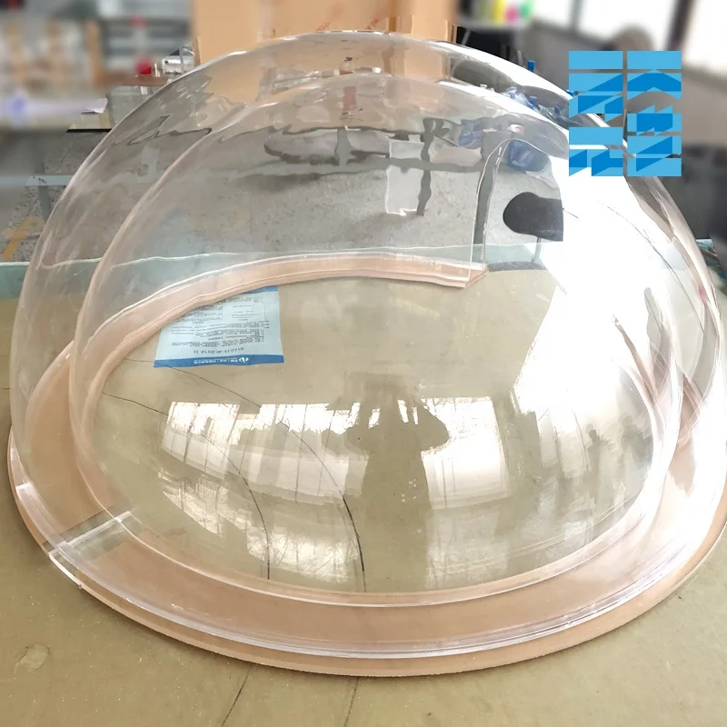 Acrylic domes, Clear plastic hemispheres