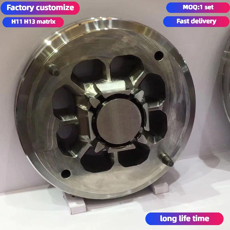 Customized Architectural Aluminum Extrusion Profile Multi-void Multiple Cavities matrix Die H13 Steel Mould