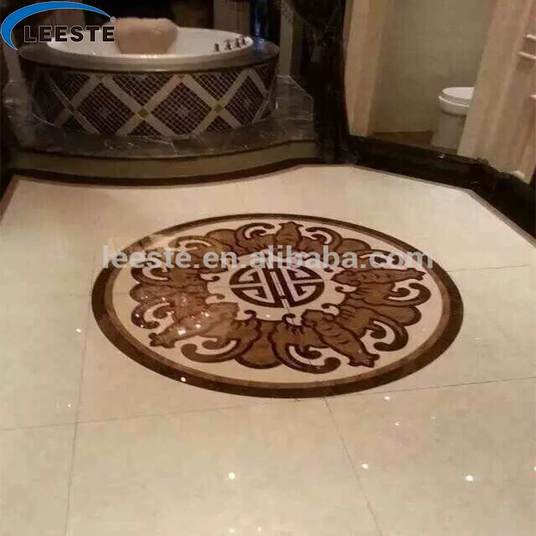 High Quality Marble Stone Polished of the Waterjet Patterns Flooring Tiles