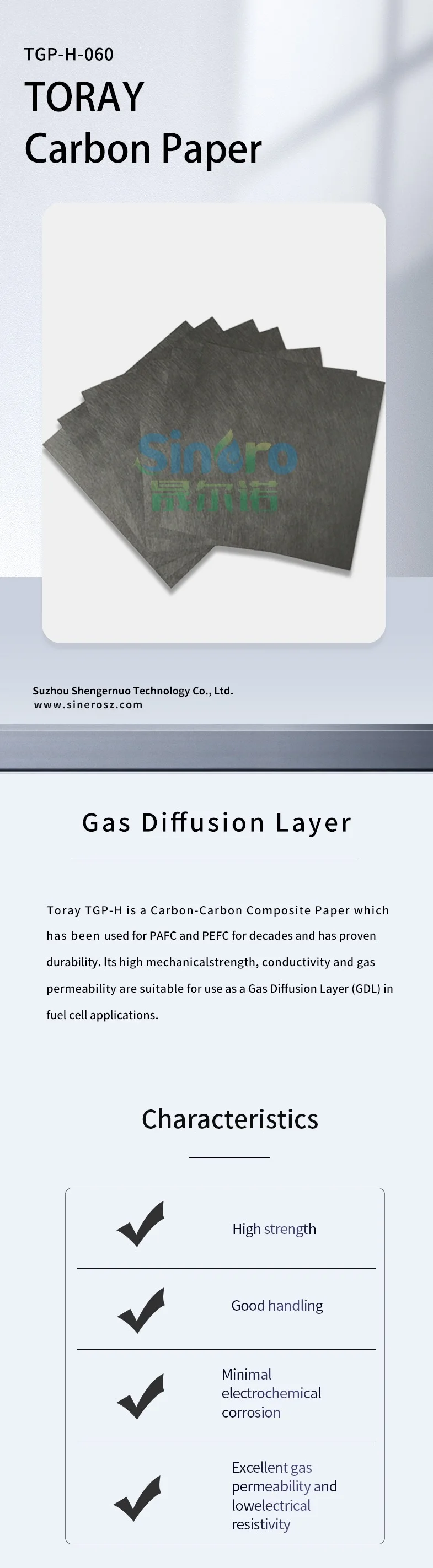 Tgp-h-060 Toray Carbon Paper Carbon Fiber Paper 10*10cm/pcs - Buy Toray ...