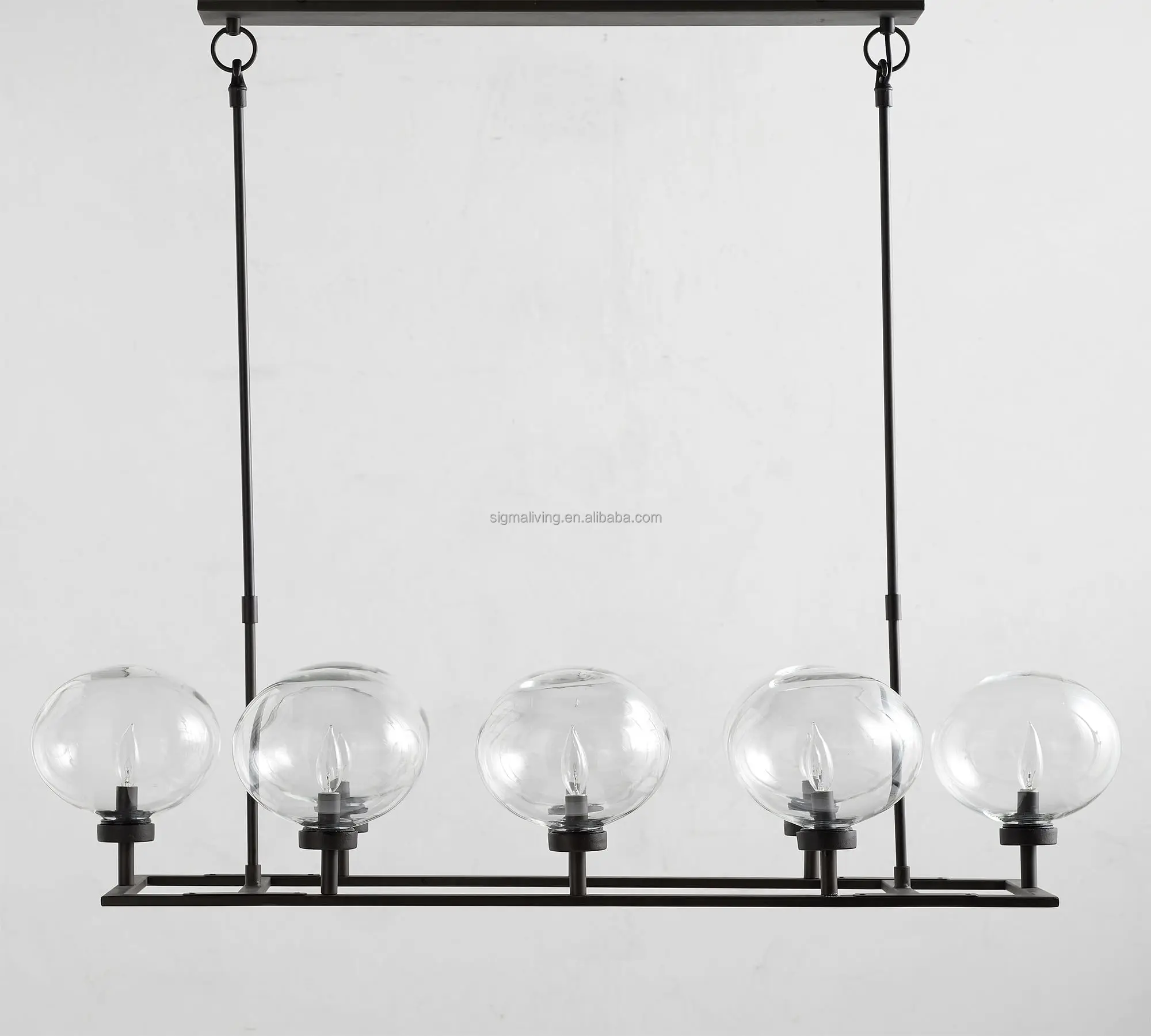 chandelier light luxury light glass globe chandelier