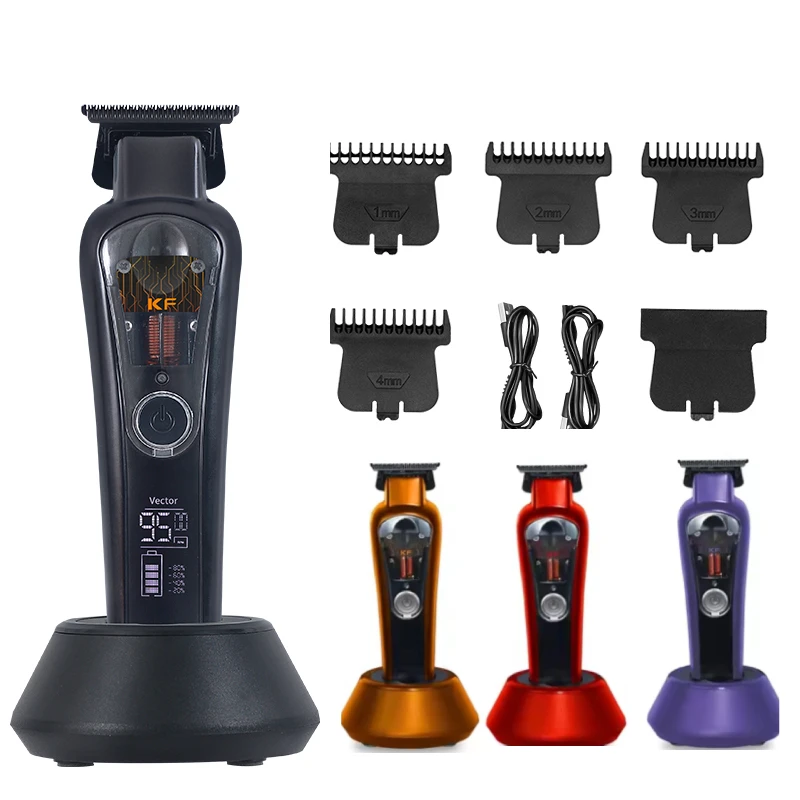 KooFex Upgraded Magnetic Technology 10000 Rpm Fast Speed High Power Vector Linear Motor Pro Barber Trimmer for Salon Use