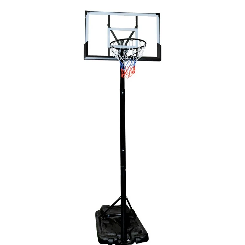 Portable Basketball Hoop with Backboard System New Design Stable Base and 2 Wheels Court Equipment for Outdoor Play