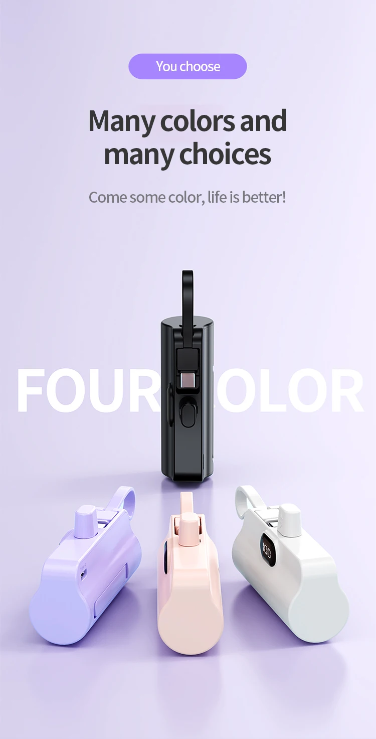 Best Seller New Design Universal Outdoor Mobile Phone Power Supply High Capacity 5000mah Slim