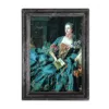 Madame Pompadour + marco minimalista plateado 5,4 * 7,4 * 0,6 cm