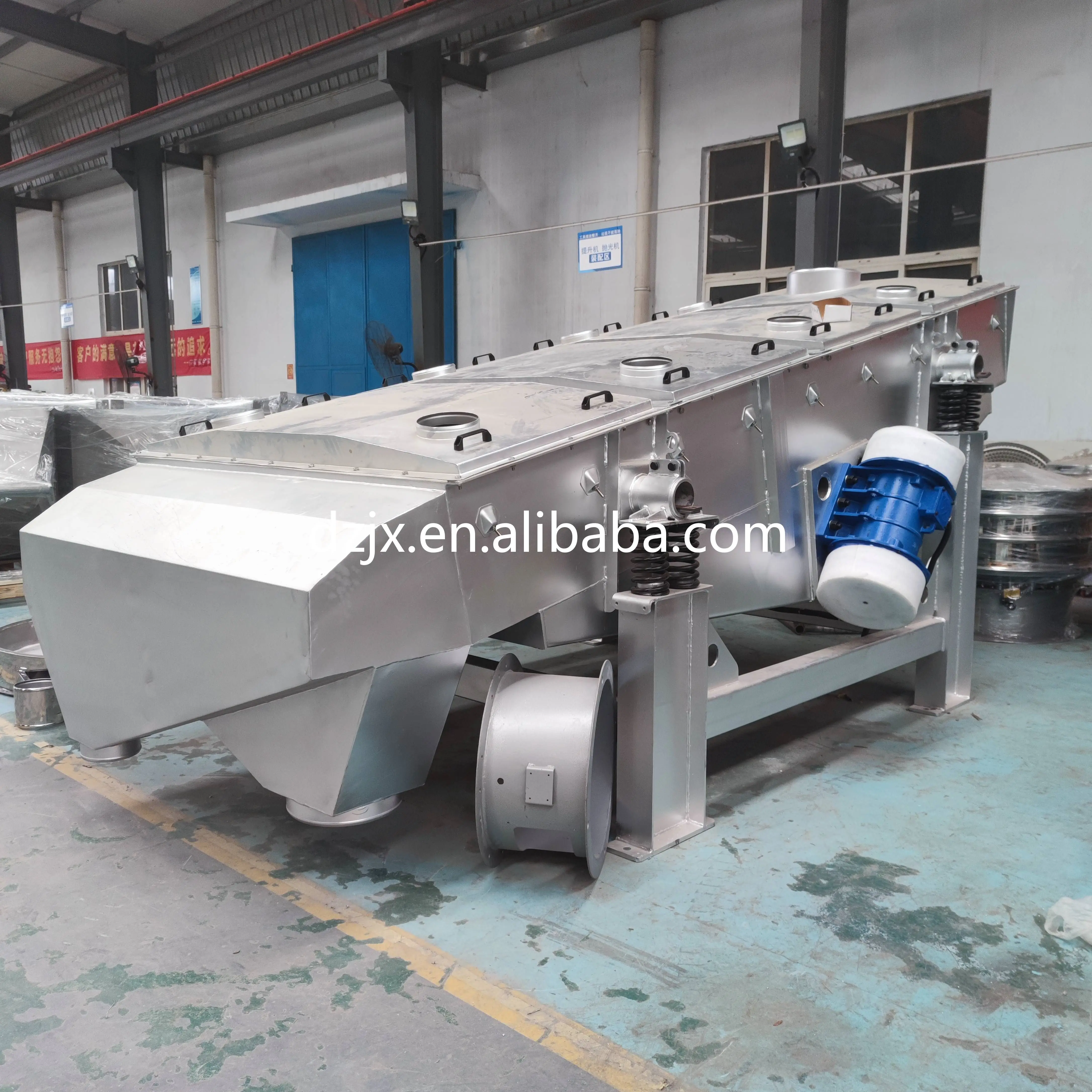 Linear Spring Cleaner DZJX Ss Vibro Cleaner Mobile Linear Vibrating Screen Sieve Machine for ...