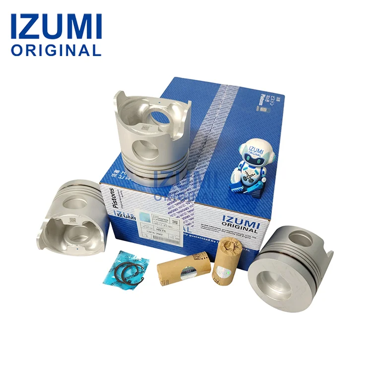 IZUMI ORIGINAL – píst na dieselový motor s 6 válci, průměr 110 mm, model H07C, čísla dílů 13216-1771, 13216-2300, 13216-1500, 13211-2650 pro vozidla HINO