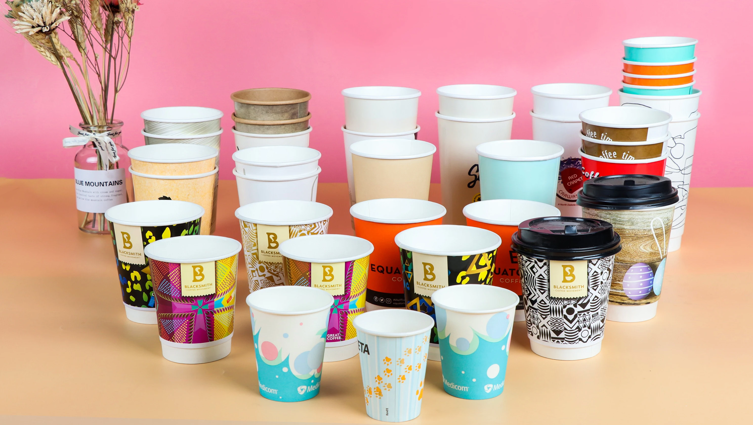 Customizable Single Wall Paper Cups - Biodegradable & Disposable