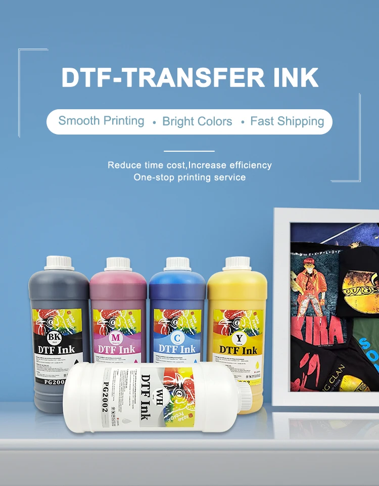 DTF INK BUNDLE 6 - 1000ML (1 Liter) Bottles