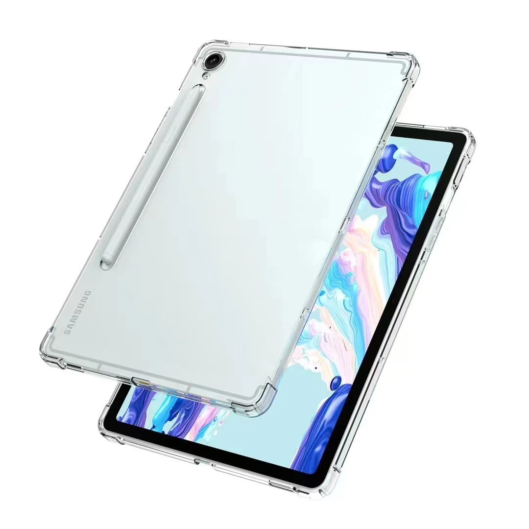 For Samsung Tab S10 FE+ 13.1" Clear Case, Shock Absorbing Corner Soft TPU Back Cover Shell for Samsung Galaxy Tab S10 FE+ 2025