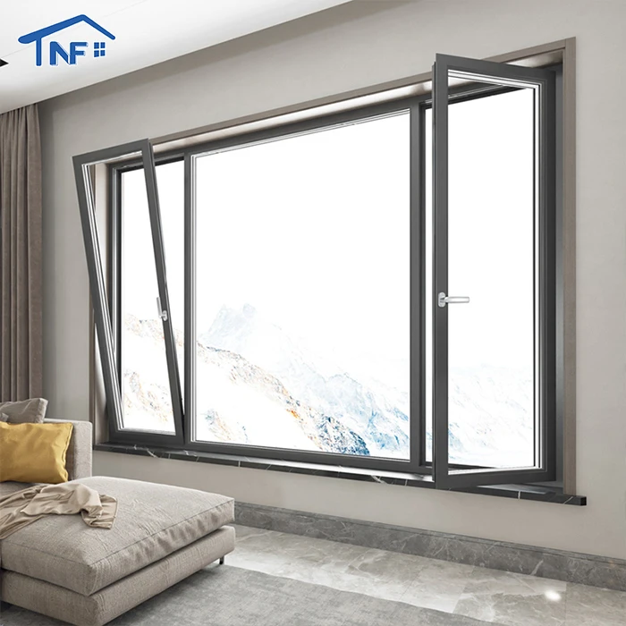 Cheap Double Glazed Aluminum Tilt and Turn Window
