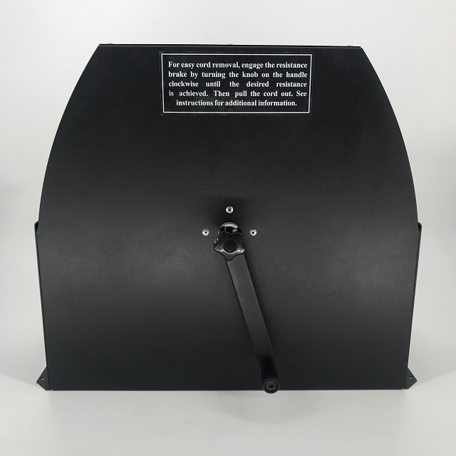 
 Черное порошковое покрытие, легкая катушка для шнура, ручной тип  