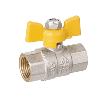 Natural Gas Safety Valve Brass Ball Valve CE ISO Approved 1/2"-1" Female Brass Gas Ball Valve