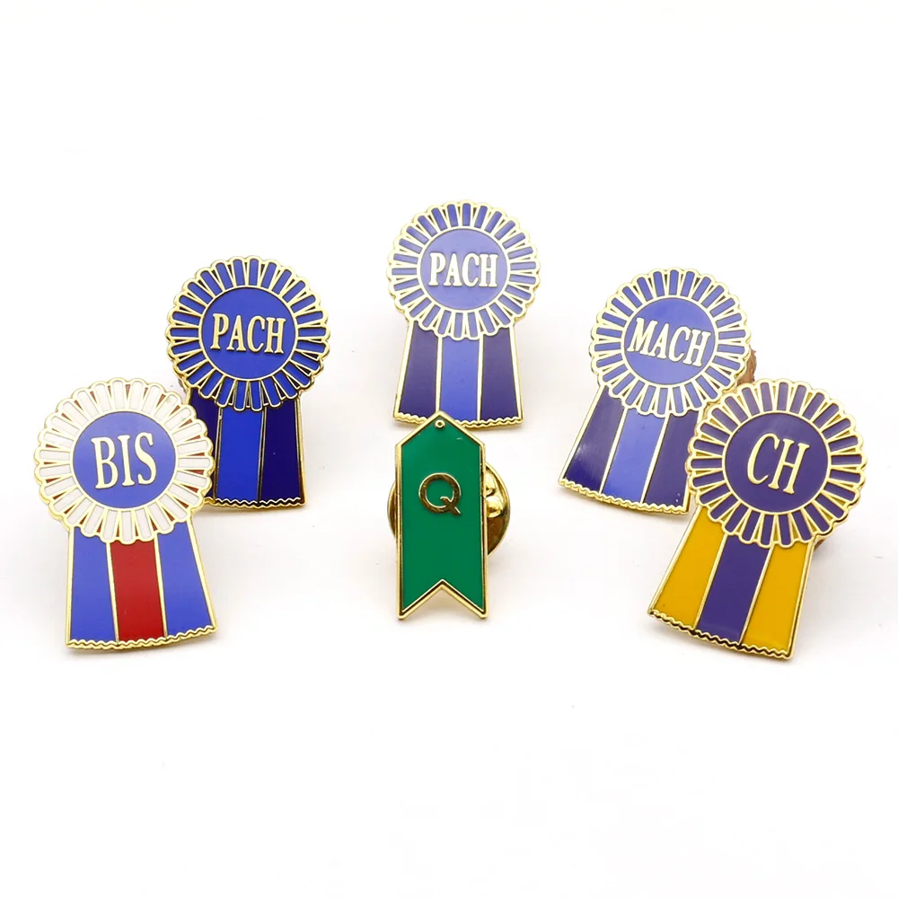 High Quality Customized Shaped Metal Embossed 3D logo Brooch Diamond Lapel Pin Badge Rhinestone lion Club Pins for Sale