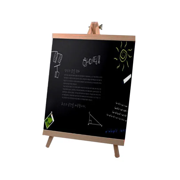 Wooden Small Message Blackboard Vertical Display Erasable Writing Board Bulletin Board