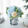 Hydrangea Notebook in Blue and Black Bottle