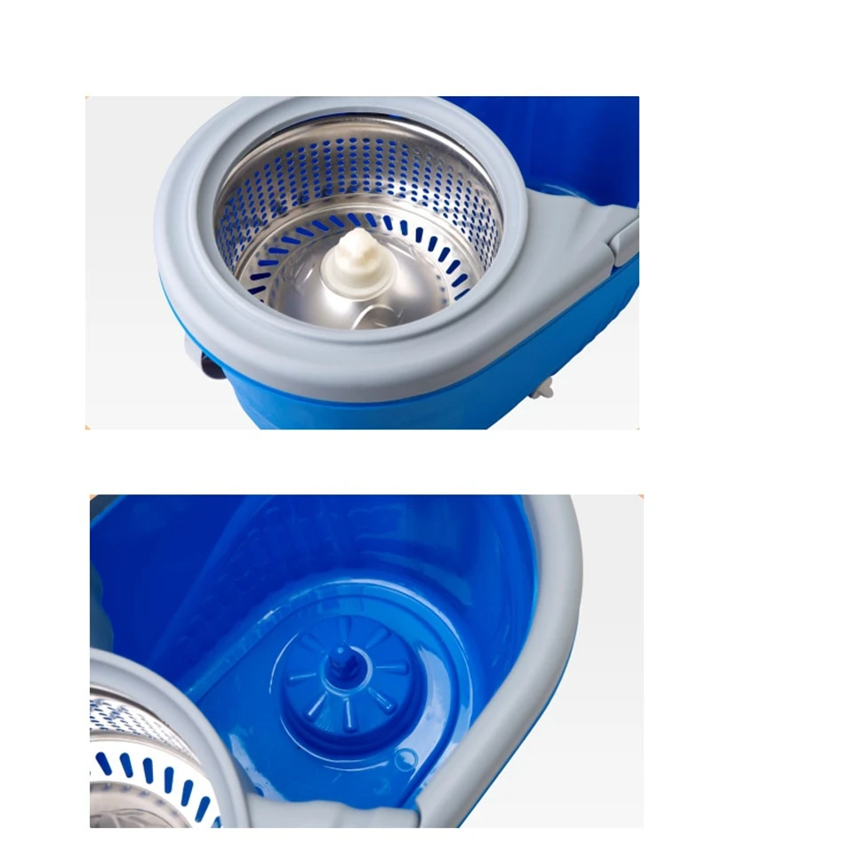 Бытовая портативная швабра с вращением на 360 градусов и ведро