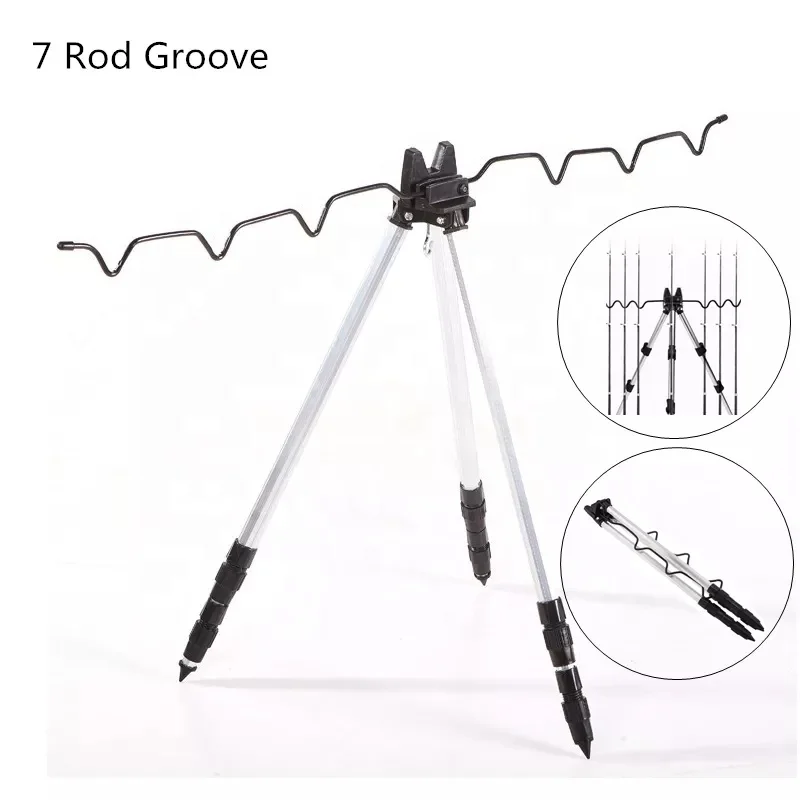 Aluminum Alloy Telescopic Fishing Rod Holder Portable Durable