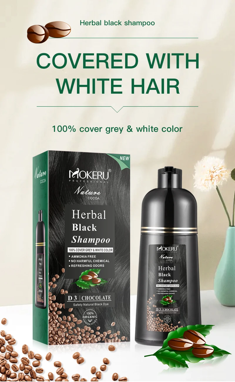 Colour Shampoo Black Changing Gray Hair Color To Black Ammonia Free Natural Korean Herbal Black Hair Dye Shampoo Private - Buy Hair Colour Shampoo Black,Black Shampoo Hair,Malaysia Black Hair Shampoo Product