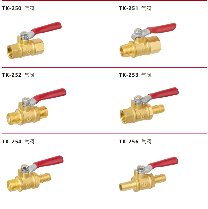 TMOK OEM Manual Forged Brass Full Port 1/2"-2" Ball Valve for Oil Gas Water Use