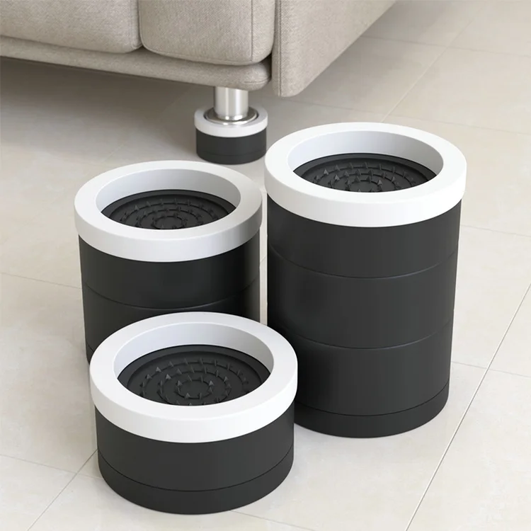One Foot Riser Stackable Heightened Foot Ped Risers with Minimalist Design - High Load ...