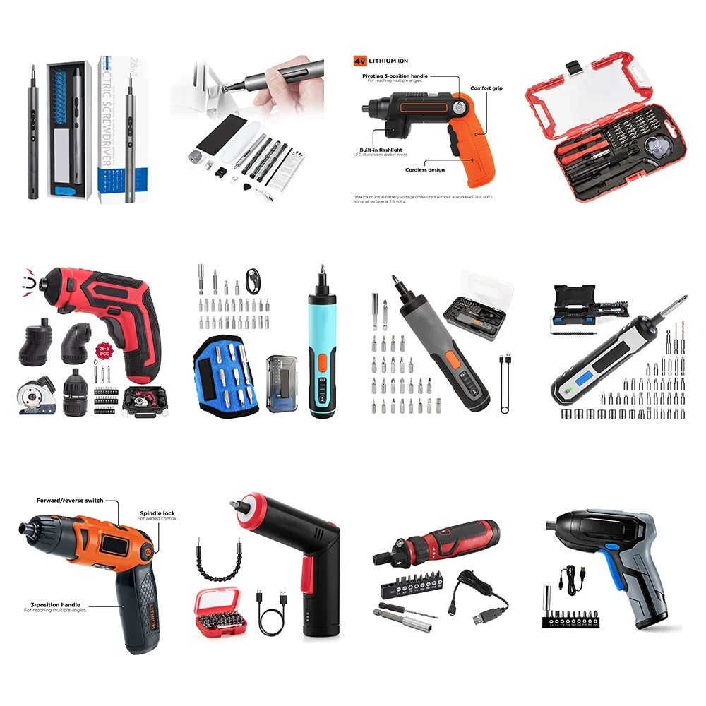 Goldmoon Cordless Mini Electric Screwdriver Power Tool Sets Drill Power