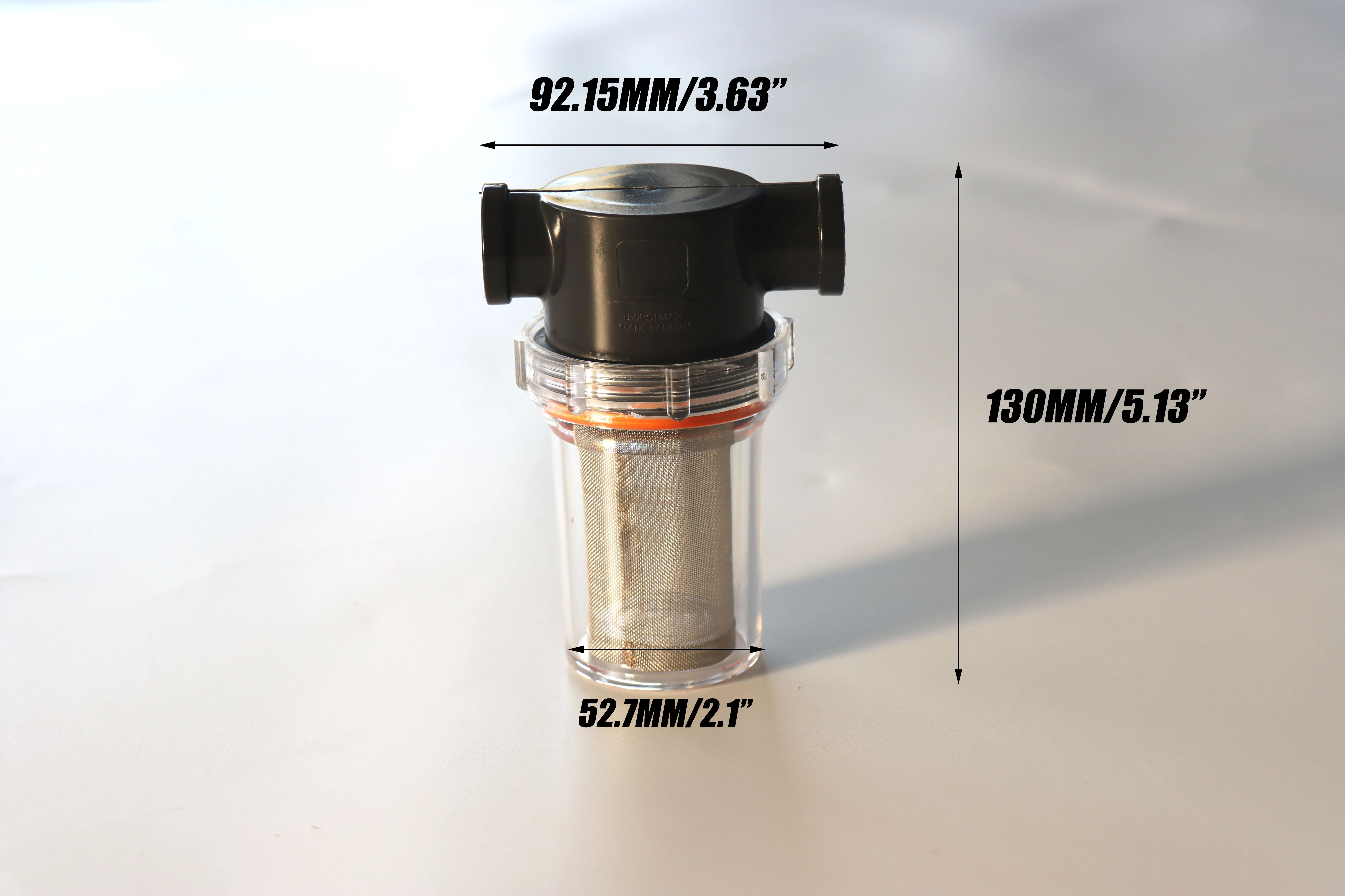 1/2' Female Npt Inline Water Strainer Filter With Stainless Steel Mesh