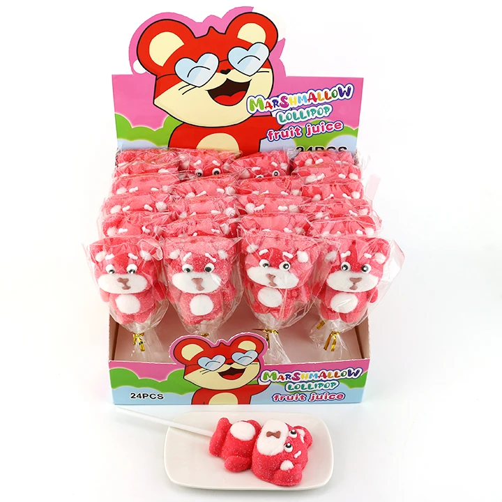 bear marshmallow lollipop