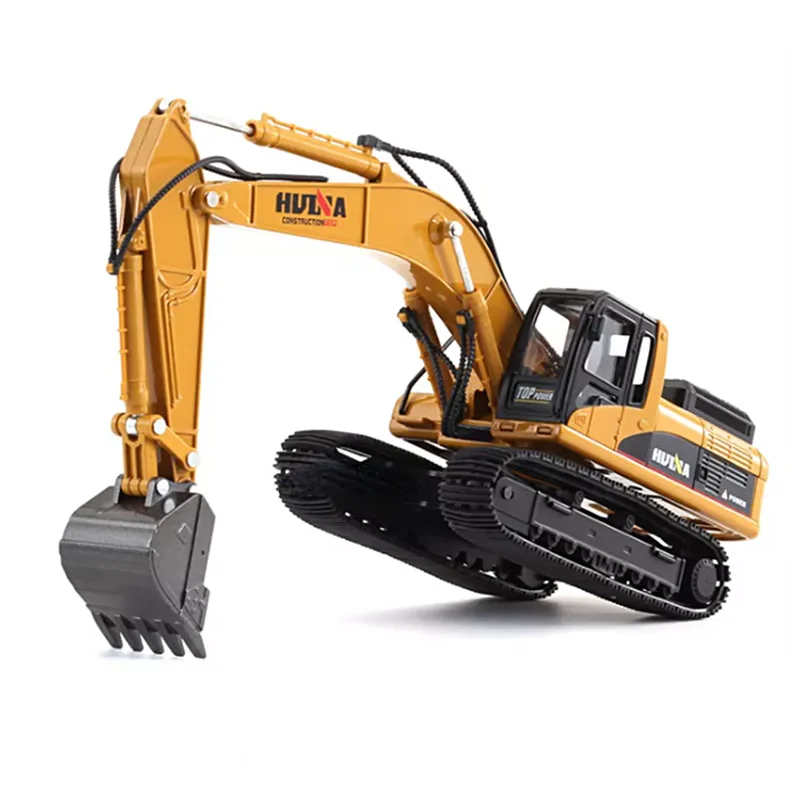 Huina 1611 1:50 Scale 2-in-1 Die-cast Excavator And Dumper Engineering ...