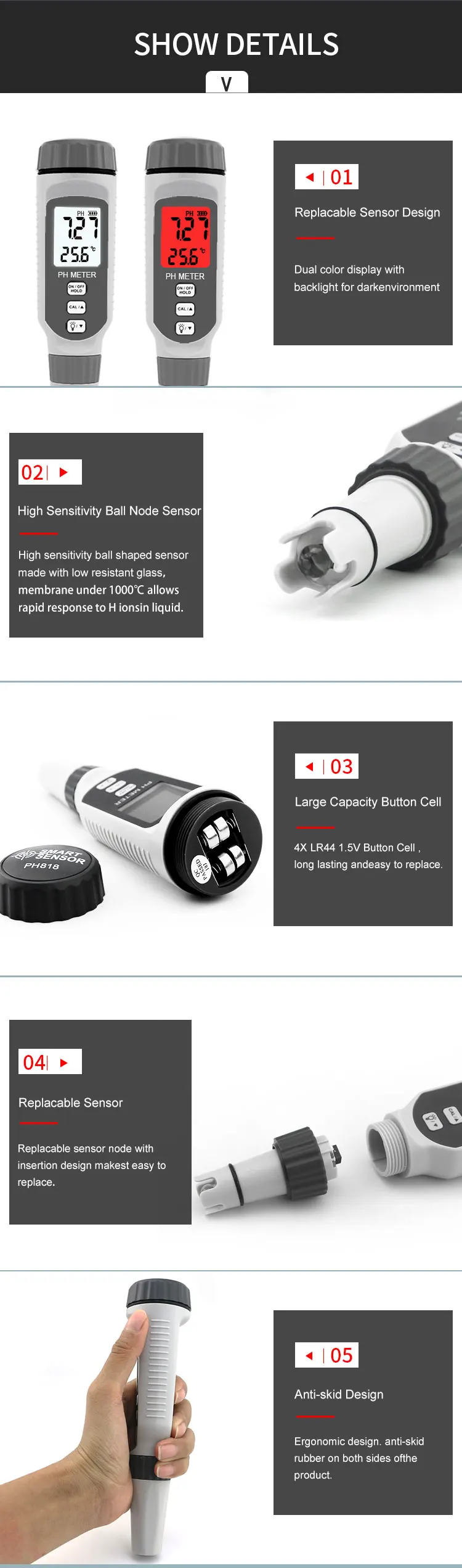 Gltech The Best Vaginal Aquarium Saliva Ph Tds Ec Meter Tester Buy