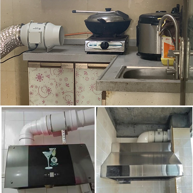 Kitchen Exhaust Fan, 220V, 6", Inline - detail 10