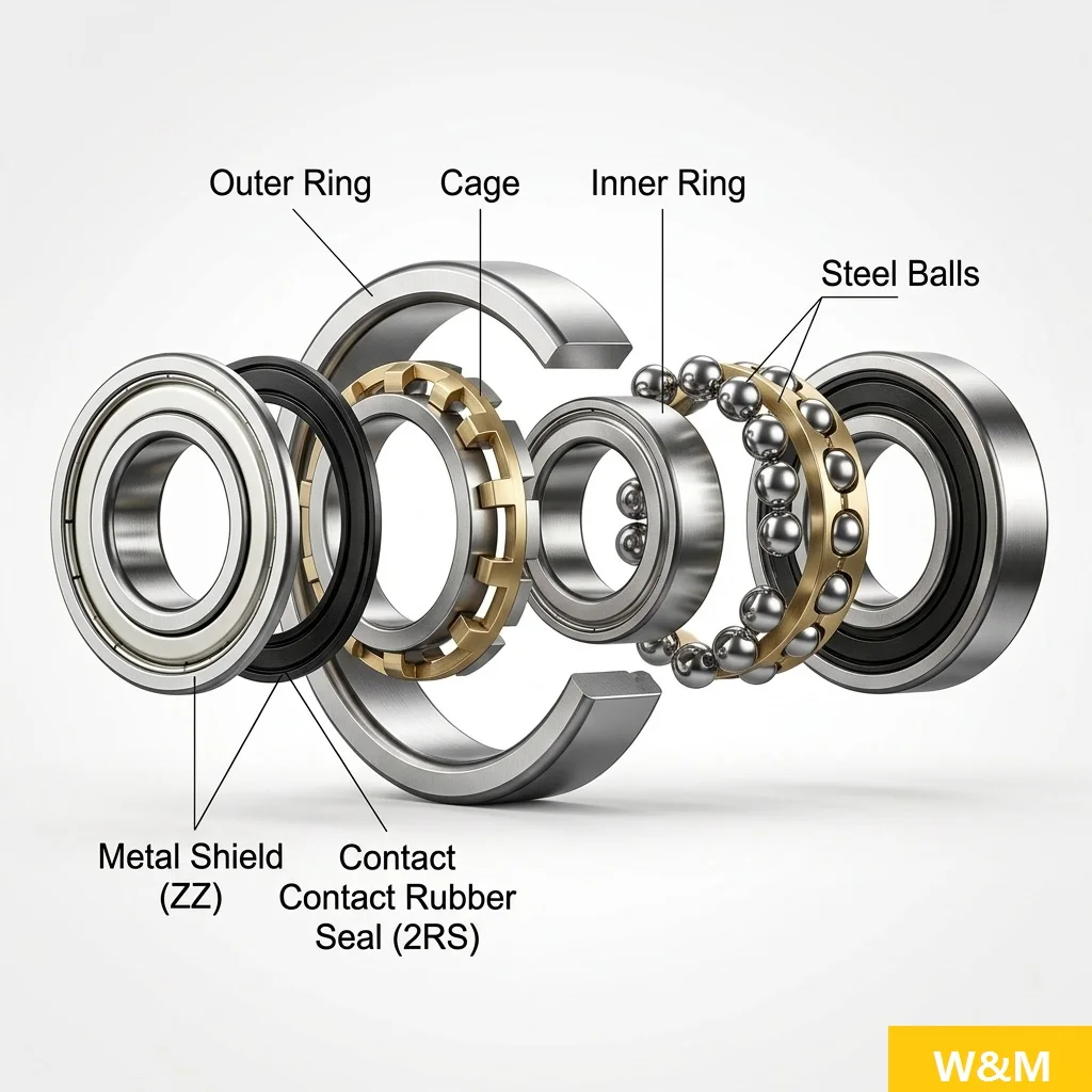 MLZ WM Brand Bearing 61909-2rs - Deep Groove Ball Bearing