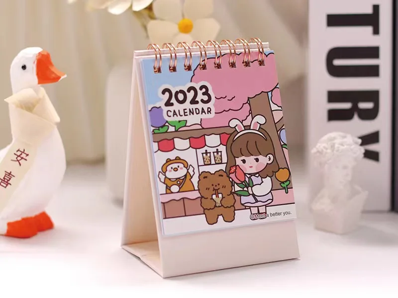 Customize 2023 Mini Cute Desk Calendar Desktop Decorations Calendar