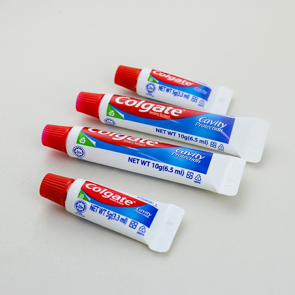 Wholesale Best Selling 5 Stra Disposable 10g Hotel Toiletries Luxury  Toothpaste   for Travel Hotel Airline trip