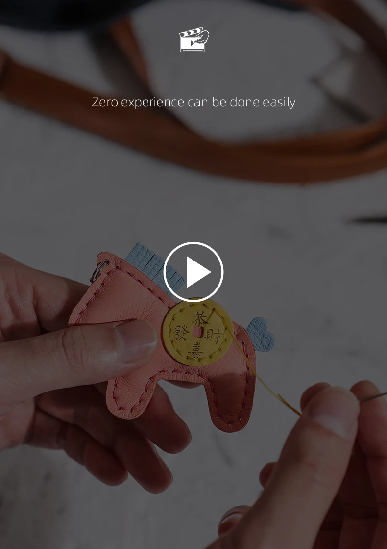 Make Your Own Keychain Keyring Blank Cartoon Custom Frame Leather Diy