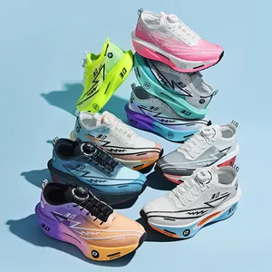 2026 Trending Competition Marathon Sneakers Sports Mesh Surface Soft Sole Shock Absorption Men's Women's Running Shoes Men