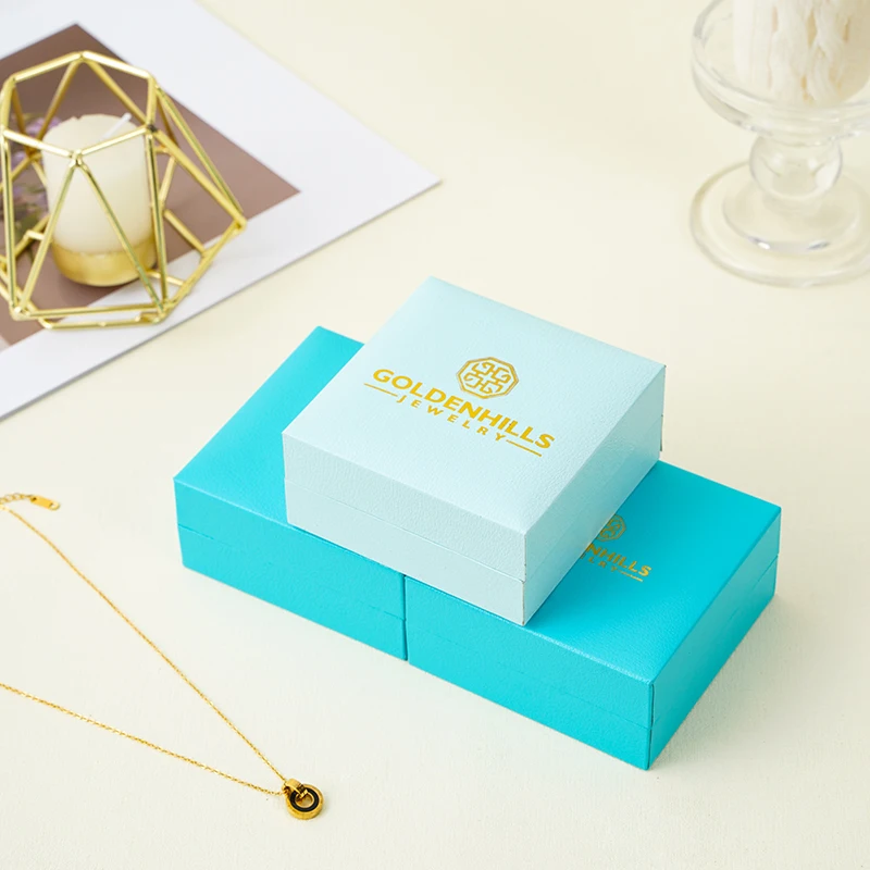 Custom Luxury Paper Portable Small Earring Necklace Bracelet Packaging Jewelry Boxes CMYK/Pantone Colors Embossed/Debossed Logo supplier