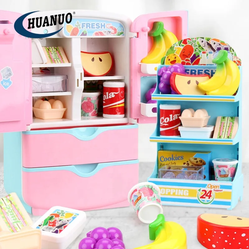 Mini Refrigerador De Juguete Para Casa De Muñecas – Escala 1:12 Con Puertas Dobles Y Estantes, Accesorio Decorativo Realista Para Cocinas Y Juegos De Simulación