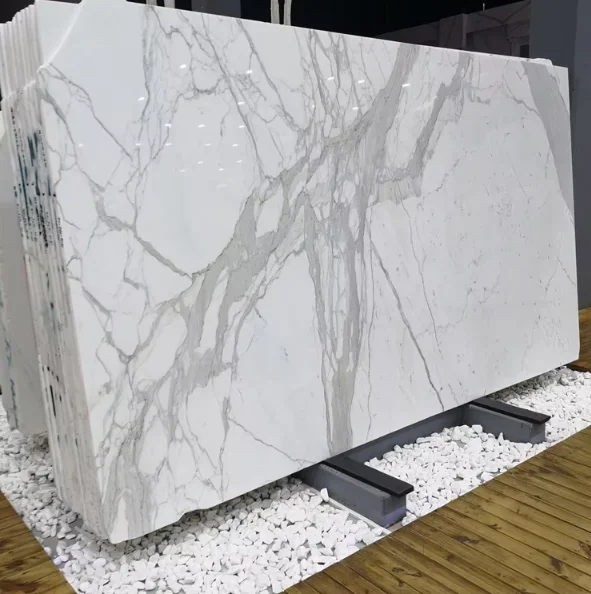 product good quality polished white marble slab with modern design durable cut to size 1 year warranty graphic design solution-1