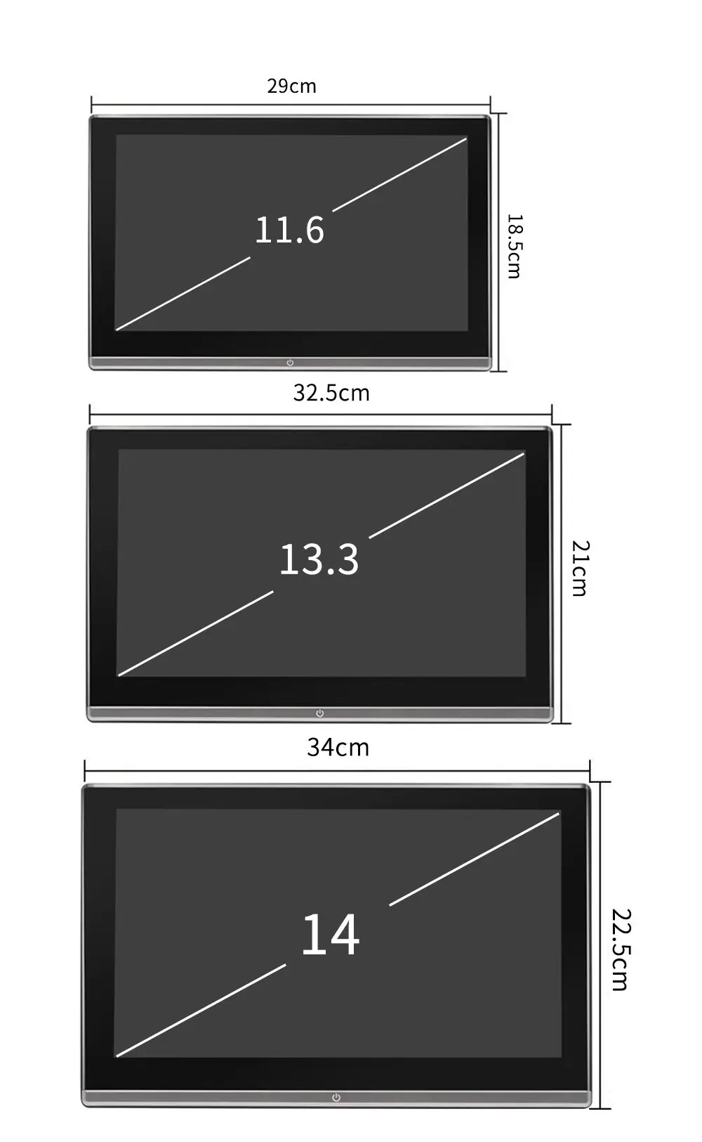 Support Tablette/appui-tête Rotatif 14" Pour Voiture - Compatible Android, 1080P - Neuf (Attention Frais De Douane UK/EU)