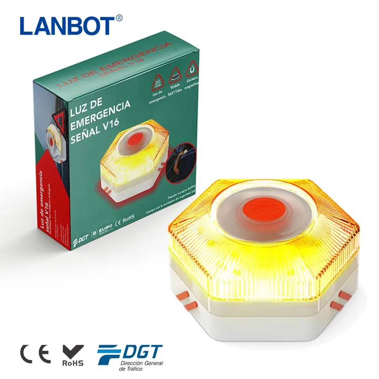 Dgt V16 Ip65 Led Warning Emergency Light Car Help Flashing Light With